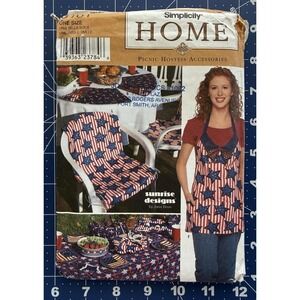 Simplicity Sunrise Designs Jana Beus Home Pattern Picnic Hostess Accessories UC